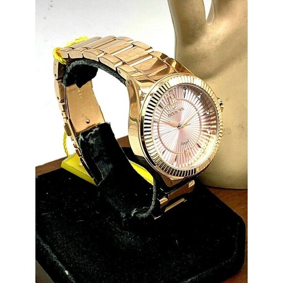 Invicta Womens Watch 28279 Angel Quartz Pink Dial Rose Gold Stainless St… - Picture 14 of 14